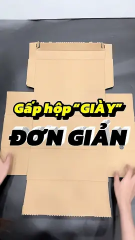 Hướng Dẫn Gấp Hộp Giày Rất Đơn Giản Dễ Dàng #hopcarton #carton #baobi #hopgiay #inan #thietketheoyeucau #xuongsanxuat #xuhuong