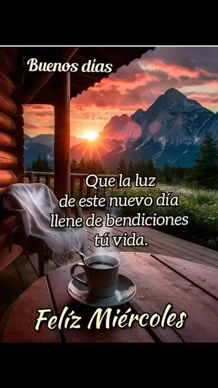 #felizmiercoles #bendecidodia #alegriayfelicidad #actitudpositiva #bendecidodiaparatodos 