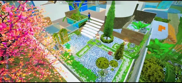 Ide Dekorasi Taman di Homestead undawn dengan furnitur Gratis. #bangonegaming #undawngarena #homesteadundawn 