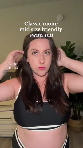 Cute & affordable  #summerstyle #bathingsuit #swimsuit #mombod #midsize 