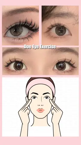 Doe Eyes Exercise ( This exercise is game changer )  #foryou  #fyp #trend  #GlowUp #glowuptips #forthegirls #jawline  #GlowUp #mewing #jawlineexercises #winterglowup #eyesexercise  #huntereyes #eyepulling #foxyeyes #foxyeyeslift 