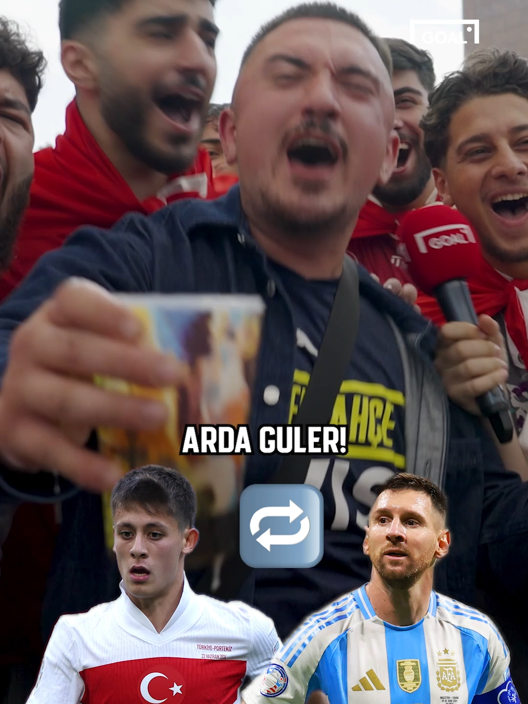 Turkish fans wouldn't swap Arda Guler for prime Lionel Messi 🇹🇷   #football #EURO2024 #turkiye #euros #Soccer