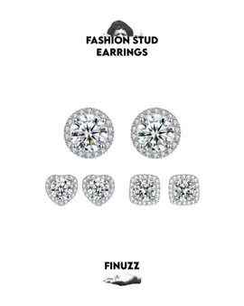 Fashion Stud Earrings #finuzz #earrings #tiktokfinds 