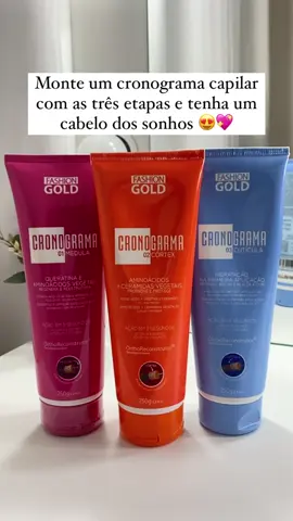 EAI já conhece o cronograma capilar da fashion Gold? #crinogramacapilar 