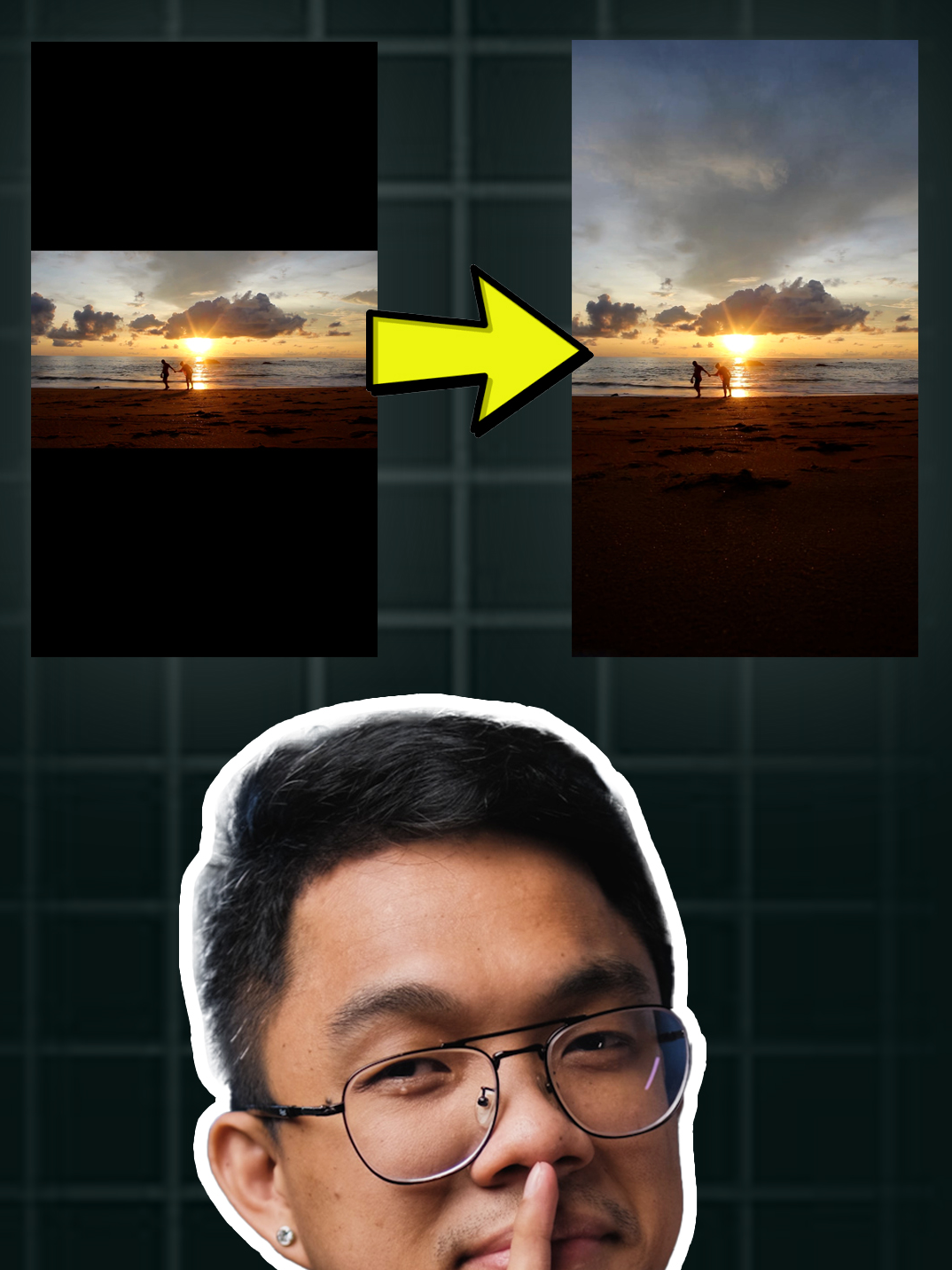 say goodbye to black bars on landscape/horizontal videos when posting them as reels. here's how you can do it using just your smartphone and capcut, AND IT'S FREE! (but not unlimited 😜) #duekneel #mobileediting #capcuttutorial