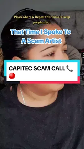 It's happens to the best of us.Stay safe & be vigilant 🙏🏼👍🏼@CapitecBankSA  🔴 Don't give out your bank card details. 🔴 Reduce your limits to zero on the banking app. 🔴Move your money.  🔴Call & report to #Capitec so they are made aware. #fyp #fypage #gabijay93 #psavideo #scamalertvideo #dontgetscammed #capitectscammercallalert #reportscammers #blockscamcalls #protectyourbankinginfo #dontgiveoutbankingdetails #stayalert #statvigilant #alertnotification #repostthistohelpothers #ViralVideoalert #capitecbankusers 