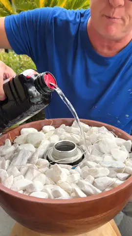 Easy DIY made from Wooden Salad Bowls #DIY #otdoor #outdoordiy #firepit #thrifting #bowls #yardproject #fyp #foryoupage #gardendecor #decor #backyard #longervideos 