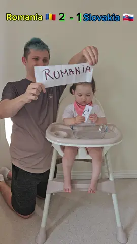 Romania 🇷🇴 VS Slovakia 🇸🇰  Baby Predictions 😄 #trypleaaafamily #EURO2024  #romania #slovakia 