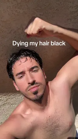 Is it giving Megan fox? 🖤 #dyinghair #grayhair #menshair #menshaircare  
