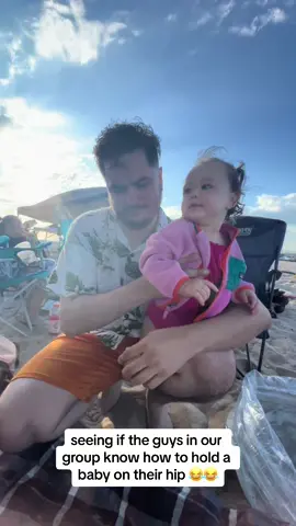 can you guess which ones are dads 😂😂  #creatorsearchinsights #dadlife #beachvibes #beachday #dads #baby 