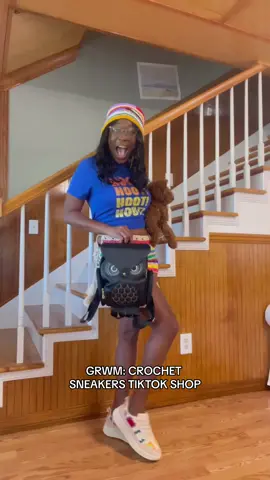 When i found the crochet sneakers i ham!!! #grwm #sneakers #tiktokshop #fypsound #fypsounds #foryou 