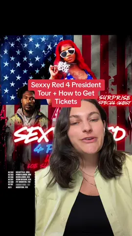 Sexxy Red tour + how to get tickets #sexxyred #skeeyee #drake #rapmusic #musicnews #tickpick #sexxyred4president  
