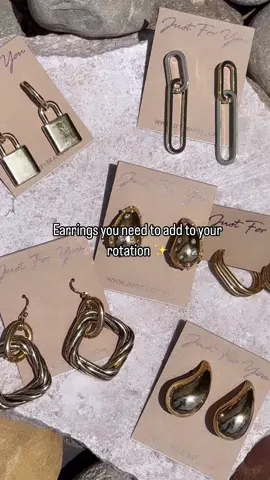 Add these earrings to your rotation✨🌞⭐️ #earrings #jewelry 