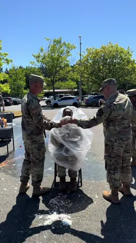 Our battalion had some fun with the leadership “pie in the face” event. Good stuff good stuff #army #jblm 