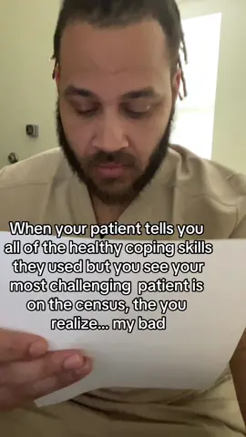 I would jever actually do this to a patient. I would put my paper down and praise them, especially since applying what you learned is difficult. #nursesoftiktok #fyp #nursehumor #fyf #relateable #nurse #nurselife #rn 