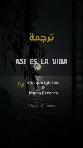 Así es la vida by @Enrique Iglesias and @Maria Becerra #song #spanish #latina #howtosay #slang #LearnOnTikTok #explore #foryou #fyp #españa #اكسبلور #السعودية #اسبانيا #كيف_تقول #عربي #تعلم_اللغة_الاسبانية #الشعب_الصيني_ماله_حل😂😂 _ #اغنية #ترجمة 