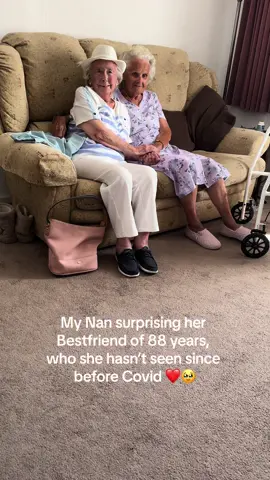 Made me cry seeing them both so happy and when they said goodbye they cried as they dont know whether they will see each other again ❤️ #fyp #foryou #reunion #longdistance #nan #BestFriends #viral 