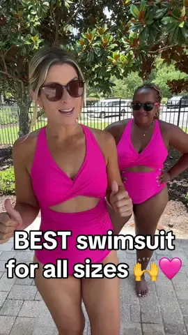 Me and my best friend @Janine Zow are wearing the same swimsuit and we are different sizes. It looks so beautiful & flattering on both of us! We rate this one a 10/10! 👏👏 @bmjlsports_ #swimsuitseason #swimsuitcheck #momsover30 #differentbodytypes #allsizes #twinning #twinninggoals #bestie #poolday #tiktokshopdealsforyoudays  #dealsforyoudays 
