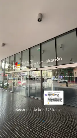 Respuesta a @Floppy Boutique Recorriendo la FIC Udelar | Facultad de Comunicación | #uruguay #fic #comunicacion #periodismo #uy #🇺🇾 #estudiantes #universidades #facultad #foraneo 