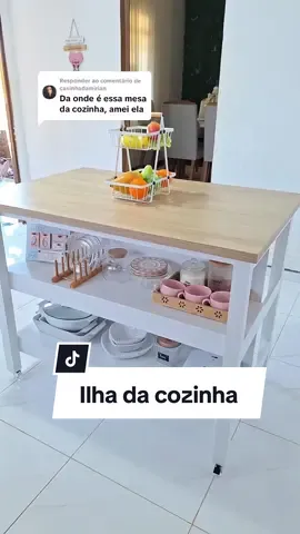 Respondendo a @casinhadamirian Tem o link no meu perfil pra vocês 🩷. #dicas #achadinhosdashopee #ilhadecozinha #decoração #cozinha #donadecasa 