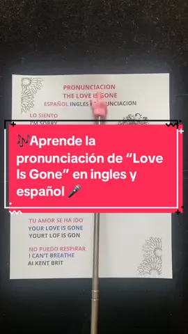 🎶Aprende la pronunciación de “Love Is Gone” en ingles y español 🎤 #loveisgone #inglesfacil #ingles #inglesonline #music #fraseseningles #inglesrapido 
