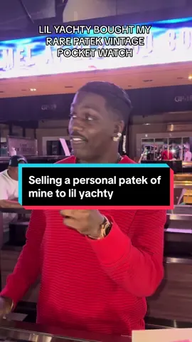 @lilyachty came in and picked up a personal piece of mine .. a rare 18kt patek Philippe pocket watch it's crazy how the universe works❗️ Glory to God🙏 #Mosesthejeweler 