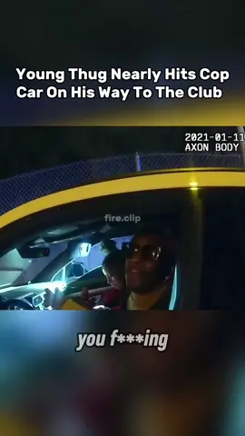 Rapper Young Thug was pulled over after speeding and almost hitting a cop car. The rapper was on the way to the club in Atlanta with his girlfriend Mariah The Scientist when the event occured. #youngthugarrested #bodycamfootage #ysltrial 