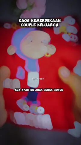 Kaos kemerdekaan couple keluarga #merdeka #17agustus 