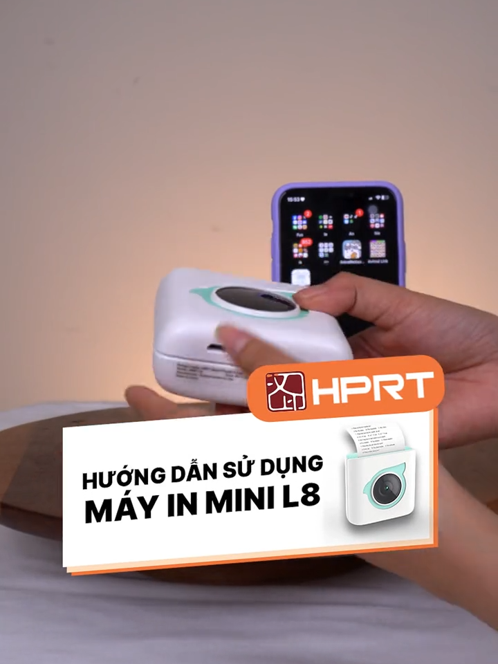 Hướng dẫn cách sử dụng máy in mini L8 #hprt #hprtvietnam #mayinmini #mayin #trending