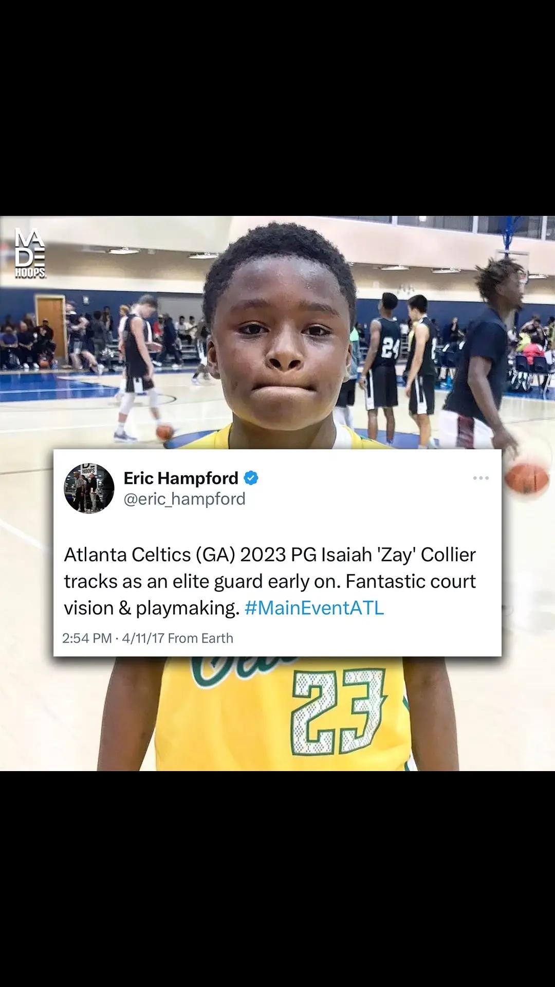 We kept the receipts.  This tweet from 2017 is wild…😳🧾 #isaiahcollier #basketball #NBA 