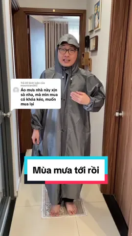 Trả lời @moontran003 áo mưa khoá kéo trước mặc tiện lợi thật sự luôn ạ, mà loại này thiết kế bít không xẻ tà nên đi mưa to không lo ướt nhé anh chị ơi #aomua #aomuabo #aomuachongtham #xuhuong 