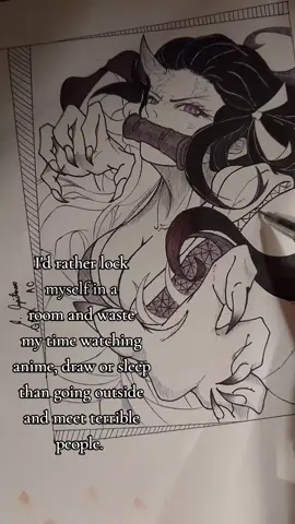 Almost done #drawing #foryou #fyp #fypシ #anime #nezuko #demonslayer #art 