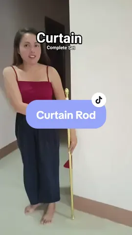 Perfect talaga ang curtain rod nato. Nasa yellow basket ang link. #curtainrod #curtainrodset #curtainaccessories #fyp #fypシ゚viral 