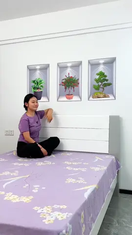 3D self-adhesive three-dimensional wall flower decorative paimting suitable for living room, room,bathroom#stickers#3 stickers# decorative picture