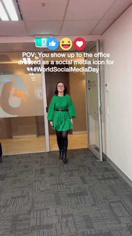 When the calendar said #WorldSocialMediaDay, we took it as a fashion cue! Rocking our social media-inspired 'fit to work today ahead of World Social Media Day on Sunday! #socialmediaday #officefun #agencylife #digitalmarketingagency 