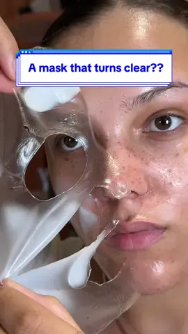 A mask that turns clear once its done🫢 #koreanskincare #biodance #viralmask #stylekorean #stylekorean_global #mask #facemask #glowyskin #hydratedskin #glowy 