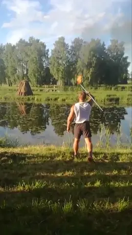 When your aim is on point! #JavelinThrow #EpicThrow