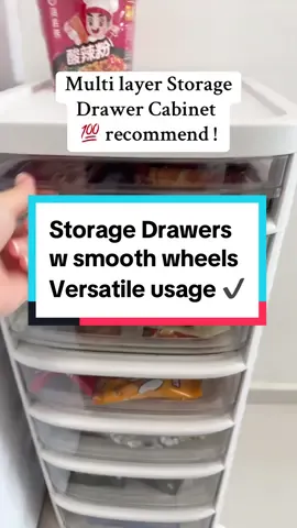 Storage drawers cabinet with Wheels which can be used to put snacks,makeup,study stuffs, work stuffs, repairing tools, practically anything U want!  ORGANISED & CLEAN 💯  1️⃣Transparent so we can easily see the things inside. 2️⃣Smooth wheels which is easy to move around w/o jerking 3️⃣Very smooth opening & closing of drawers 4️⃣Great quality of sturdy plastic material used 5️⃣Minimal cleaning #drawer #storage #storagehacks #household #trolley #TikTokShopSGSale #CreatetoWin #PostandWin #Rookiet #weeklywedrush #sgbrandweek #viral #trending 