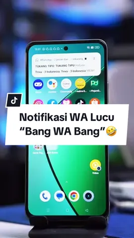 Cara bikin notifikasi wa lucu, wajib cobaa nihhh🔥🔥 #Notifwhatsapp #notifikasiwa #trikwa #whatsapp #android #kelastekno #fyp 