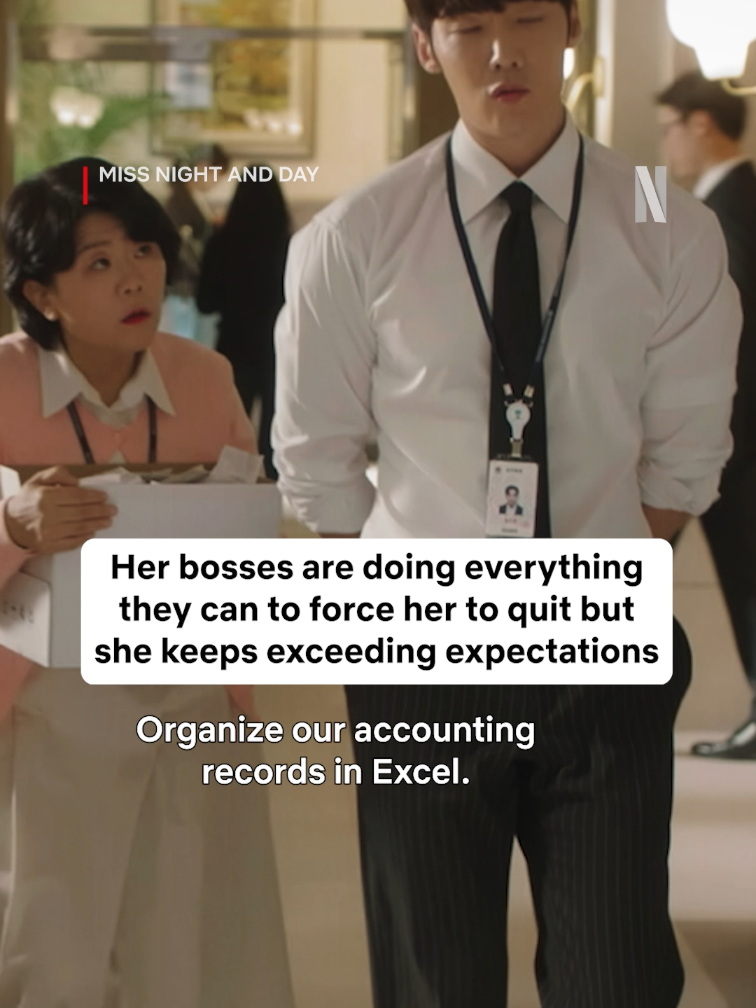 Employee of the year 🏆 #MissNightandDay #낮과밤이다른그녀 #LeeJungEun #JeongEunJi #ChoiJinHyuk #KDrama #Netflix