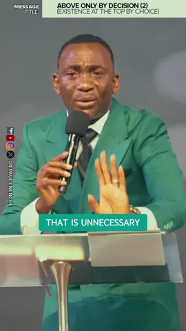 Beloved! Making the right choices in life cannot be overemphasized. You have the power to make a choice but the consequences of those choices is beyond your power. For everyone who has made the wrong choices attracting wrong consequences, I pray for mercy to speak for you in Jesus’ name. Get the full message titled; Above Only By Decision 2 (Existence At The Top By Choice) #AboveOnly #Decision #choices #Consequences #drpaulenenche 