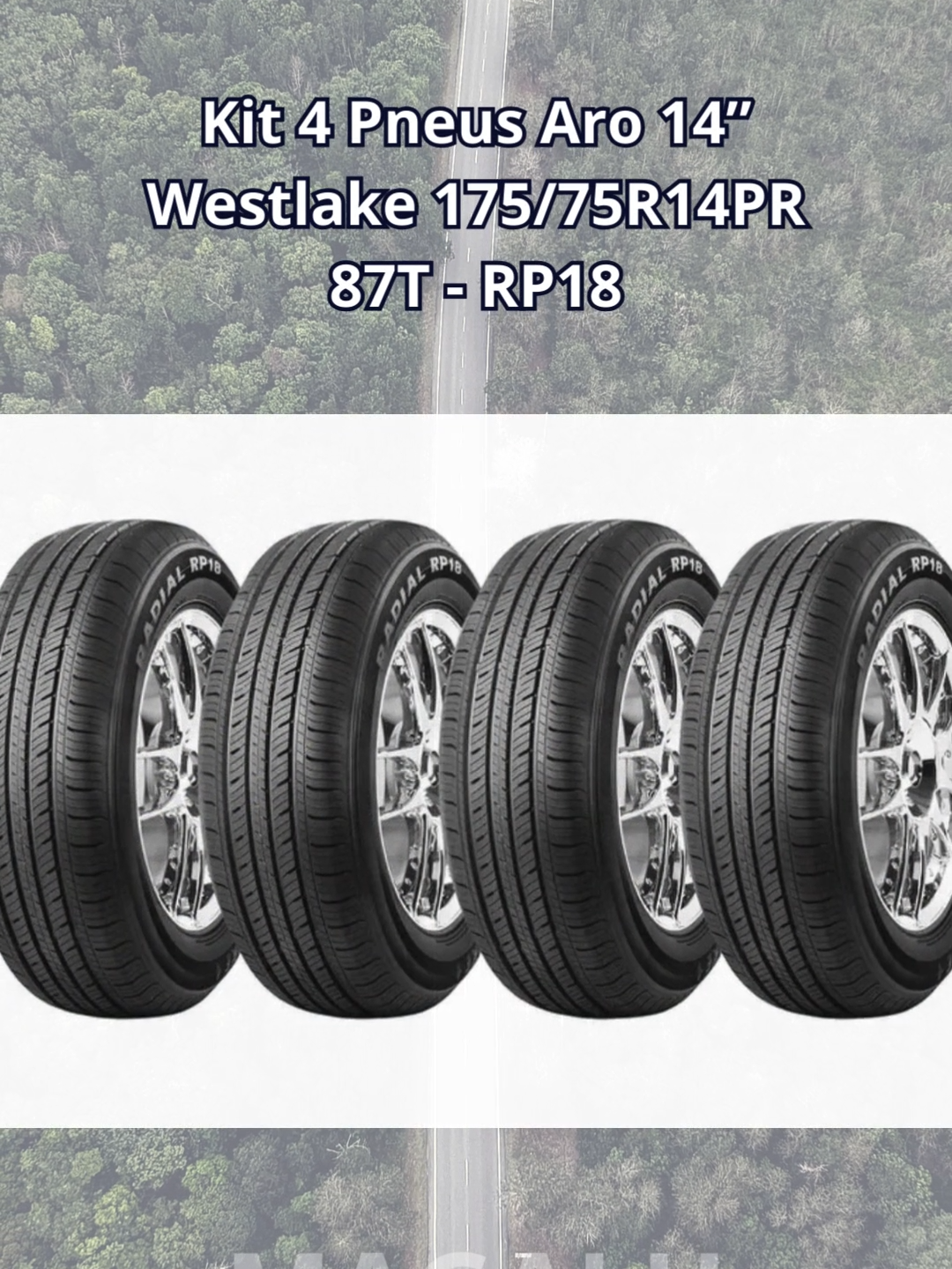 Kit 4 Pneus Aro 14” Westlake 175/75R14PR 87T - RP18 #magalu#magaluf#pneus#achadinhos#carro Gostou? Comente. 📌 Veja o link aqui: 👇e experimente um Pneu de qualidade é indispensável para rodar com segurança e bom desempenho. ▶️https://divulgador.magalu.com/7rWvIW9t