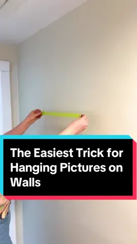 No more risking extra holes when hanging wall art! Kate tests out the painting tape trick for hanging wall art quickly and efficiently. Grab your painters tape, a pencil, and a level to get started! Don't want to use tape? Tap the link to learn about other easy picture hanging hacks any beginner can do. #TheSpruce #wallart #walldecor #hack #tipsandtricks #homeimprovement #interiordesign #design #styling #stylingtips #homedecor 