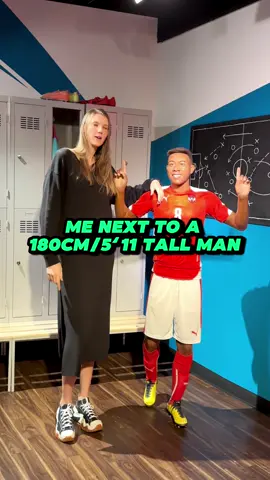 Me next to a 180cm tall man. #tallgirl #tallwoman #davidalaba 