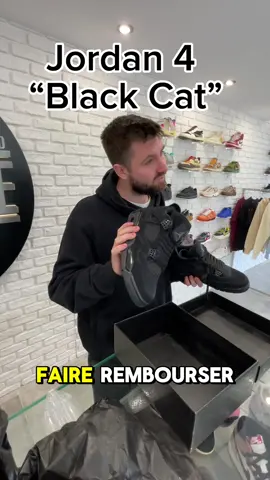 Une Jordan 4 black cat !  #sneakers #negociation #jordan4 #authentification #legitcheck 