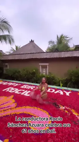 La bella conductora Rocío Sánchez Azuara celebra su cumpleaños 61 en Bali, Indonesia. #RocioSanchezAzuara #chismografo_mx #chismografomx 