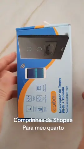 chegou meu interruptor inteligente da shopee 🥰🥹👏👏 #efeitosdevoz #comprinhasshopee  #reformaquarto #casa #dicas 