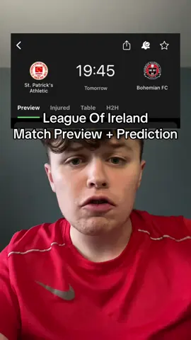 Pats v Bohs - Match preview + prediction in the League Of Ireland 🔴⚪️ #leagueofireland #irishfootball #irelandfootball #irelandtiktok #eiretiktok #irishtiktok #stpatsfc #footballtiktok #footballedit #footballvideo #football #futbol #foryou #fyp #trending 