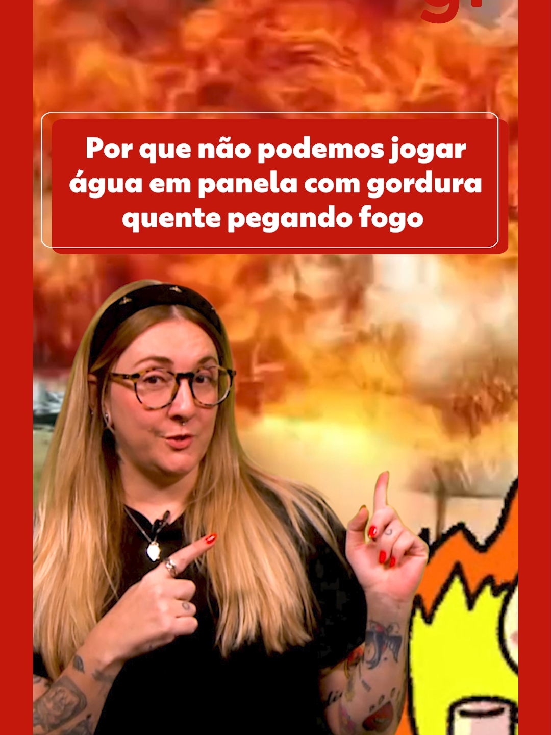 🔥⚠️ Combinação explosiva e perigosa - Nas últimas semanas um vídeo viralizou mostrando o quão gigantesca é uma explosão depois que água é adicionada numa panela em chamas com óleo. Mas por que isso acontece? E por que nunca devemos jogar água em panela com gordura quente pegando fogo? A Dani Scalabrini conta que a explicação está na ciência. E também te dá uma dica segura e eficaz para evitar que você corra perigos na cozinha. A reportagem de Roberto Peixoto, no #g1,traz mais detalhes e outras dicas. Acesse: g1.com.br #águaeóleo #perigo #perigonacozinha #fogo #ciência #tiktoknoticias