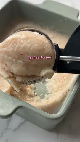 It’s been so hot and this lychee sorbet will cool you off. This sorbet is so light and refreshing, it’s like a mini-vacation in a bowl. Plus, it’s super easy to make with just a few simple ingredients. The juicy, sweet lychees blend perfectly with a splash of lime juice and a touch of coconut milk to create a creamy, dreamy dessert. You can also use fresh lychees for this recipe, but I had a can of lychee that had been sitting in my pantry forever. It was a heatwave in NYC, so I had to make this sweet treat. Easy recipe, dessert, food tiktok  #EasyRecipe #dessert #foodtiktok 